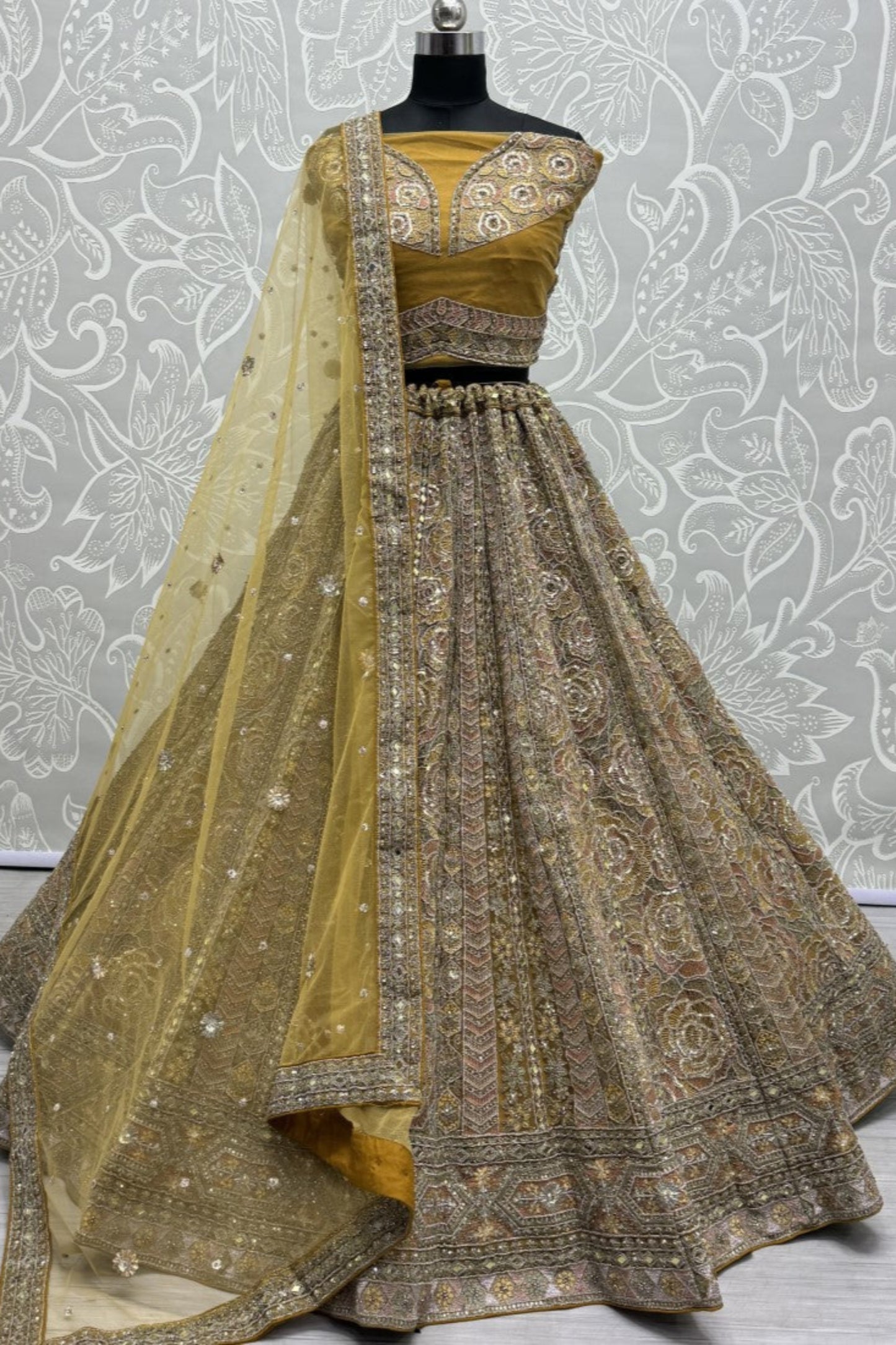 yellow lehenga,plus size available,Comfort Fit,Premium Fabric,Express Delivery.