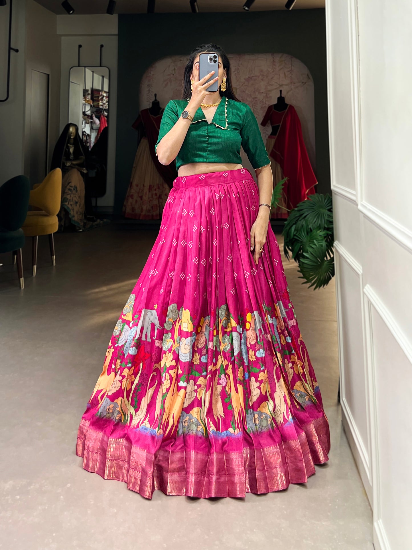 pink lehenga,plus size available,Comfort Fit,Premium Fabric,Express Delivery.