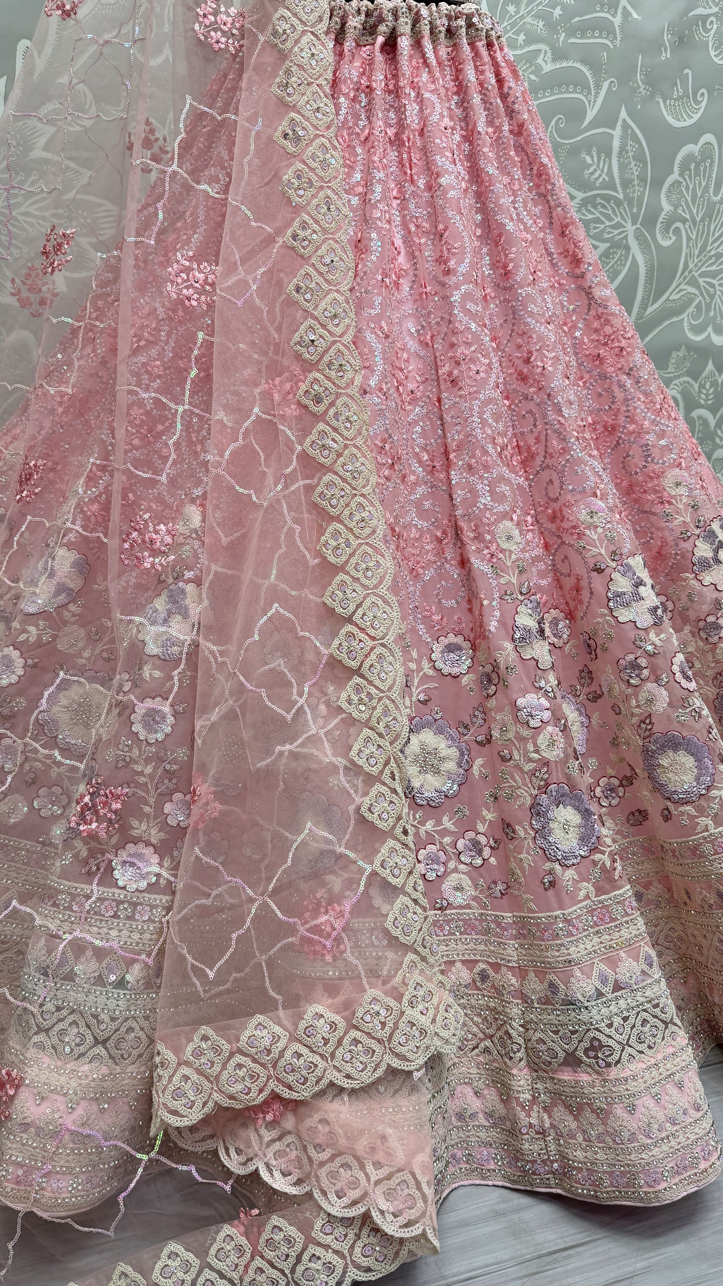 pink lehenga,plus size available,Comfort Fit,Premium Fabric,Express Delivery.