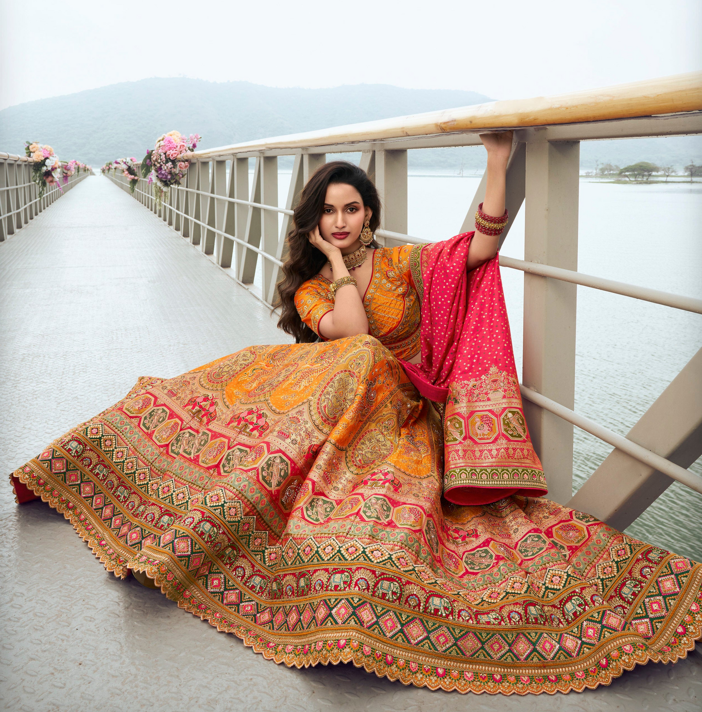 Indian suit for religious function with quick shipping