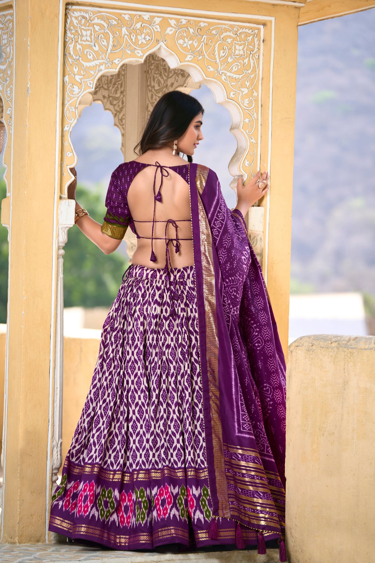 purple lehenga,plus size available,Comfort Fit,Premium Fabric,Express Delivery.