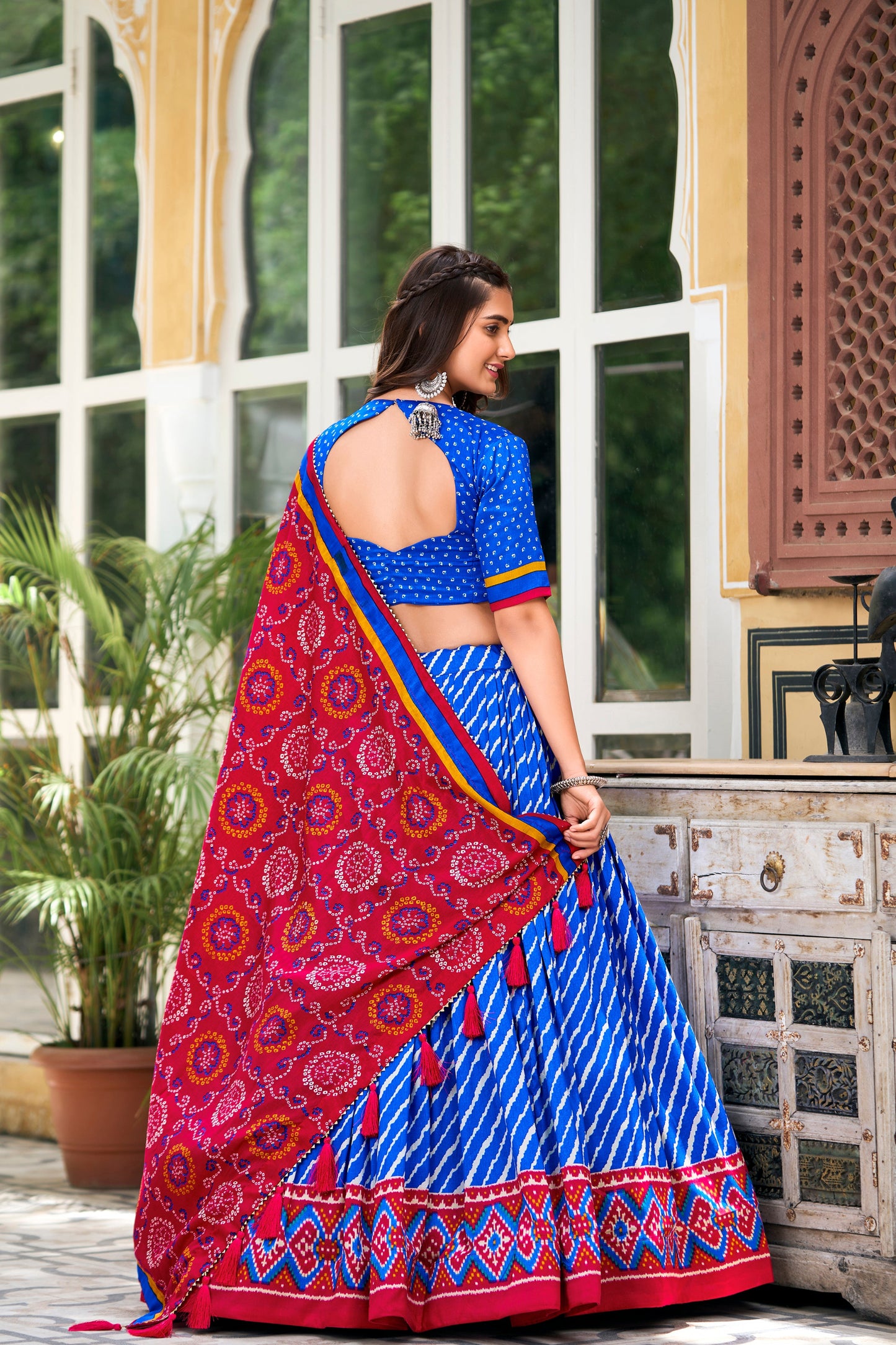 blue lehenga,plus size available,Comfort Fit,Premium Fabric,Express Delivery.