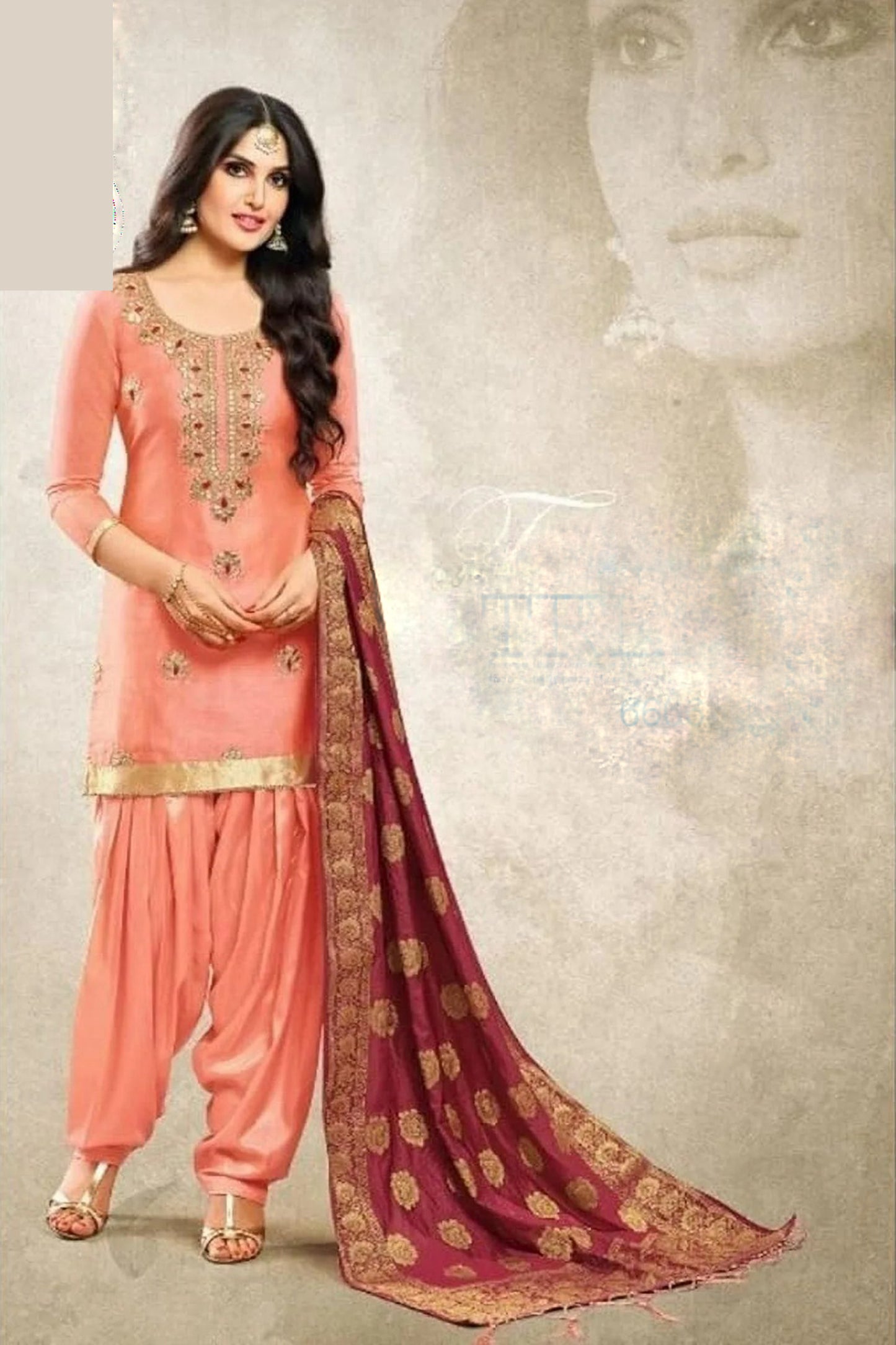 Red Patiala speaks tradition and boldness – perfect for weddings and festive nights.