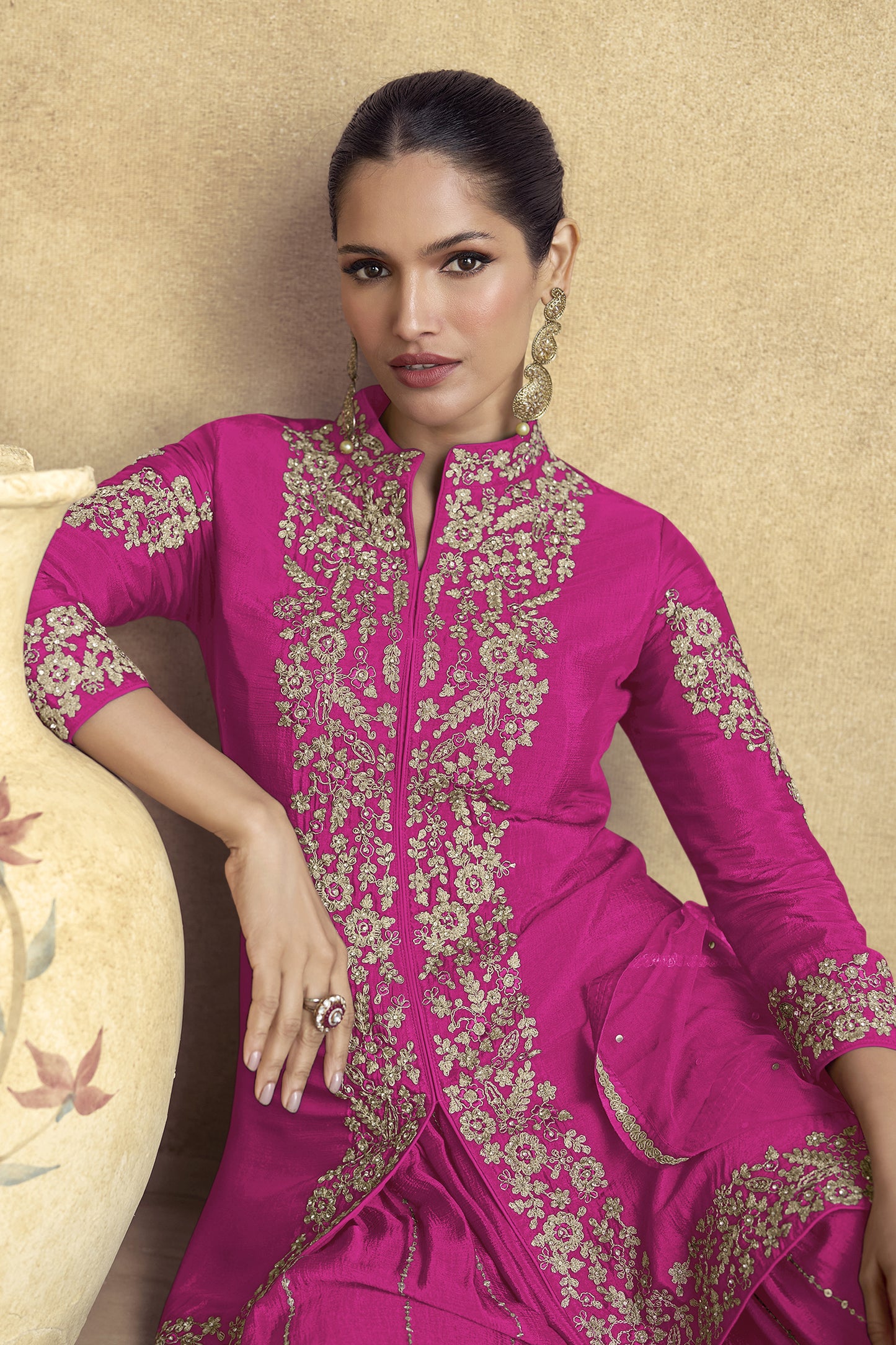 Fancy Anarkali gown for parties and receptions USA