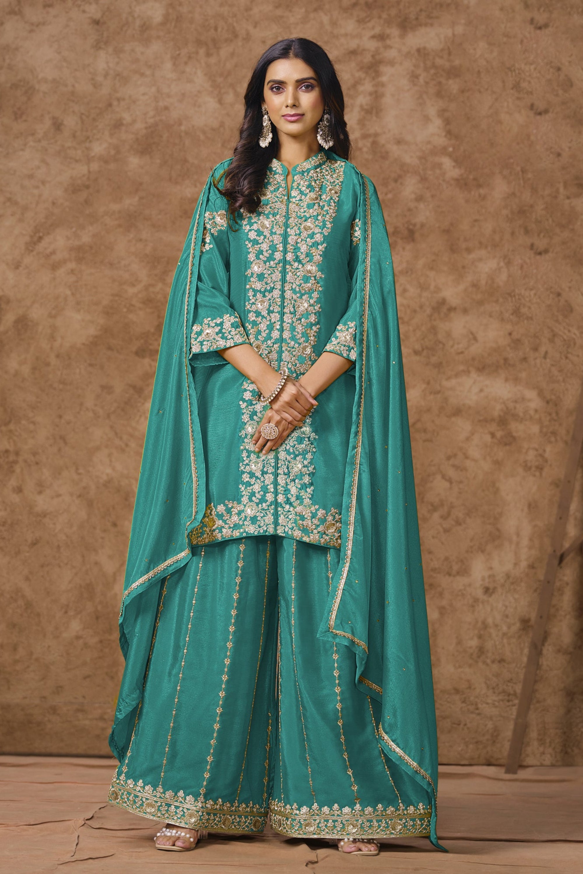 Combinaison pantalon plazzo Sharara Salwar kameez robe de mariée Combinaison pantalon plazzo Sharara Salwar kameez robe de mariée