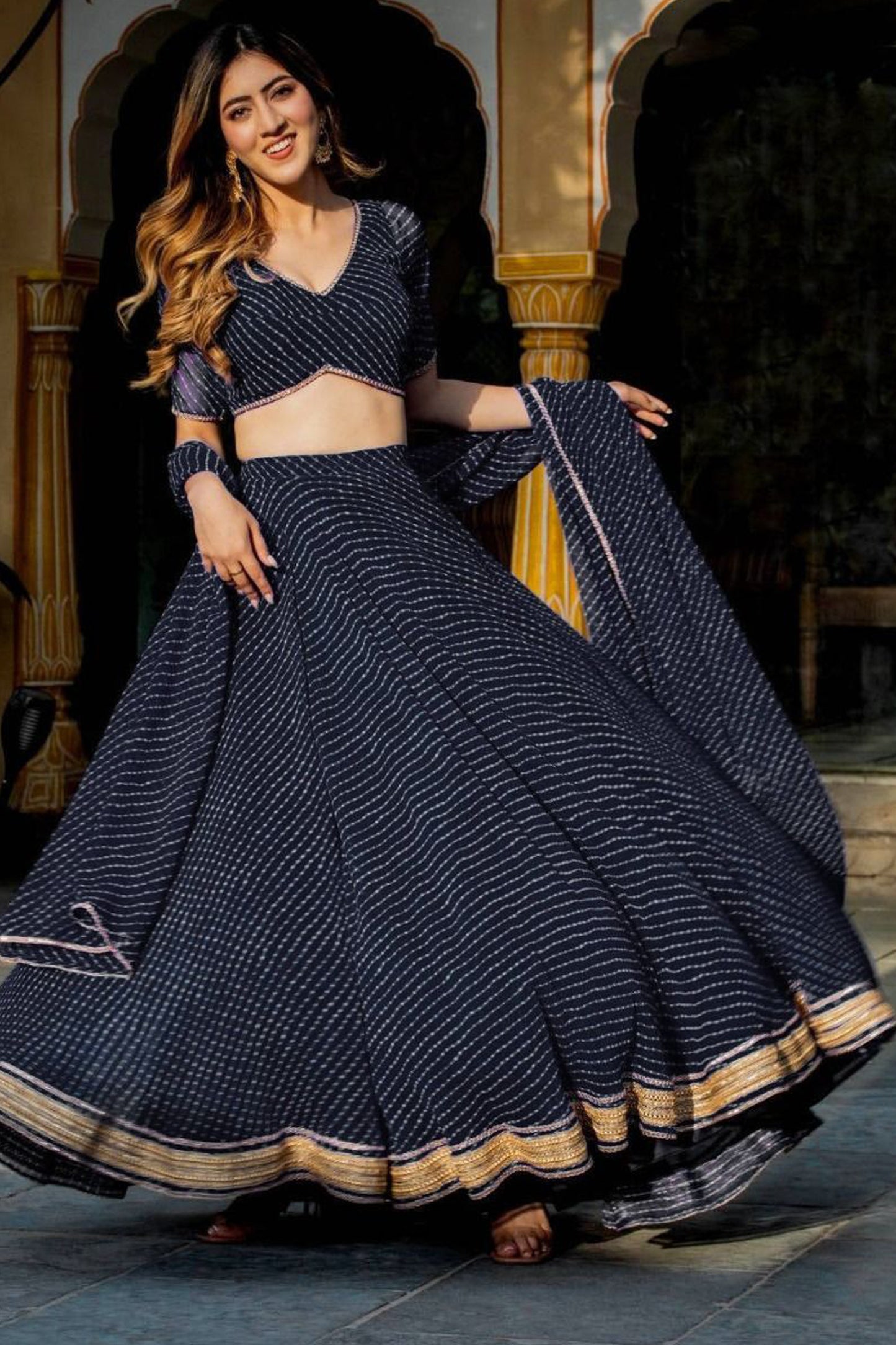"Lehengas for Indian weddings in the USA."