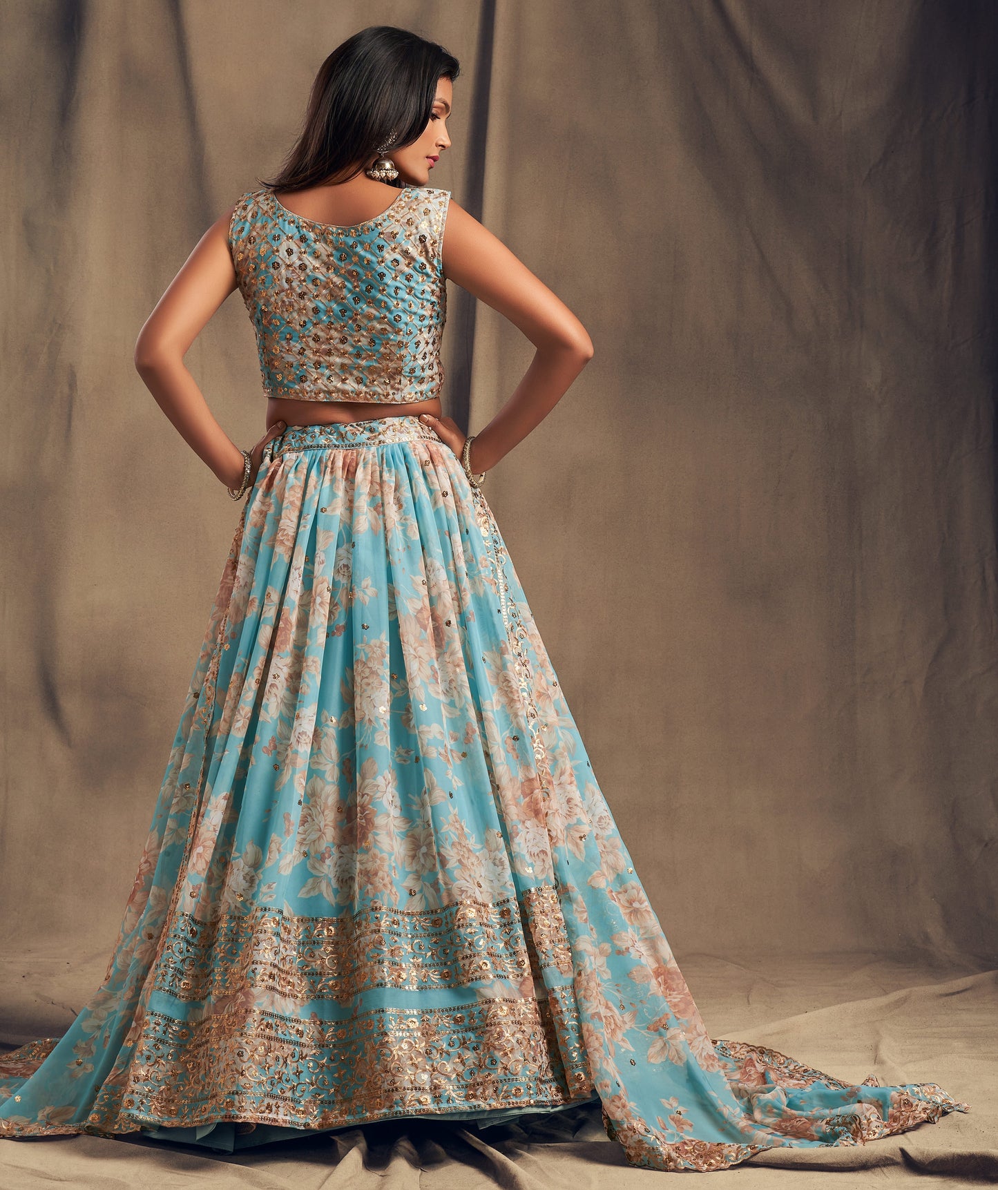 "Dazzling lehengas for Eid and Diwali in the USA."