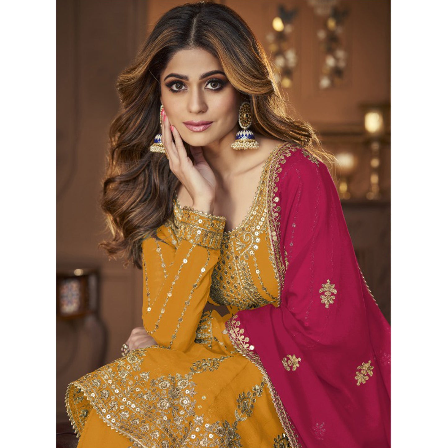 Haldi outfit traditional Anarkali dress USA