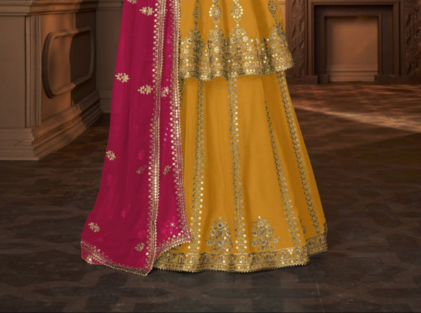 Haldi outfit traditional Anarkali dress USA