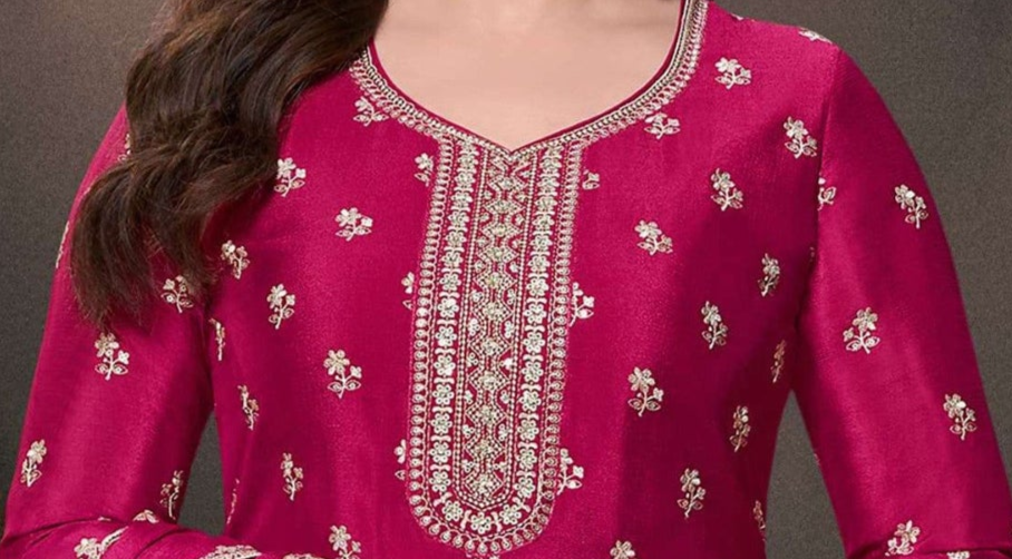 Premium Pink Salwar Kameez Plazzo Suit with Dupatta for USA Weddings