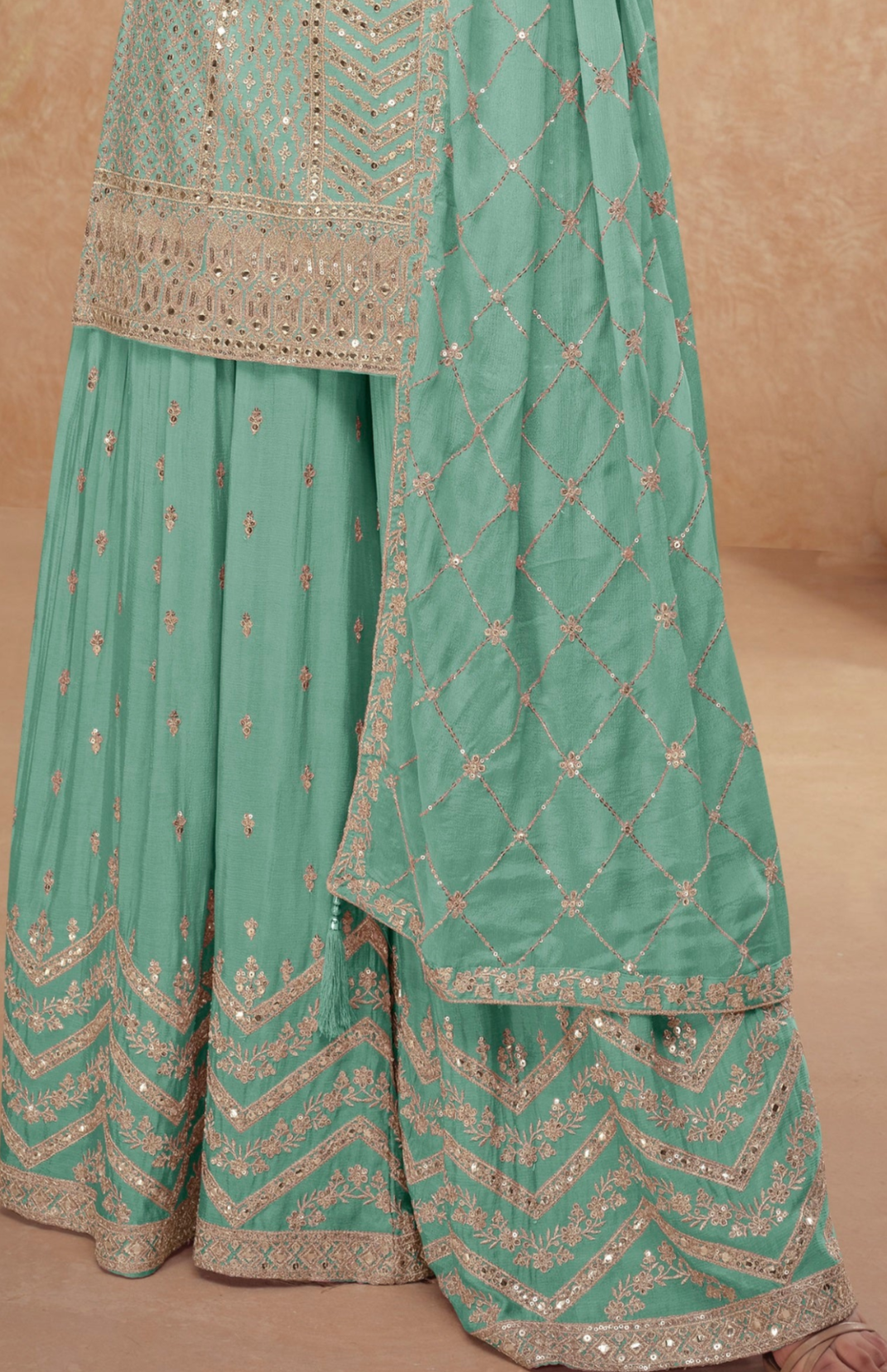 Indian Pakistani sky blue salwar kameez suits with embroidery work
