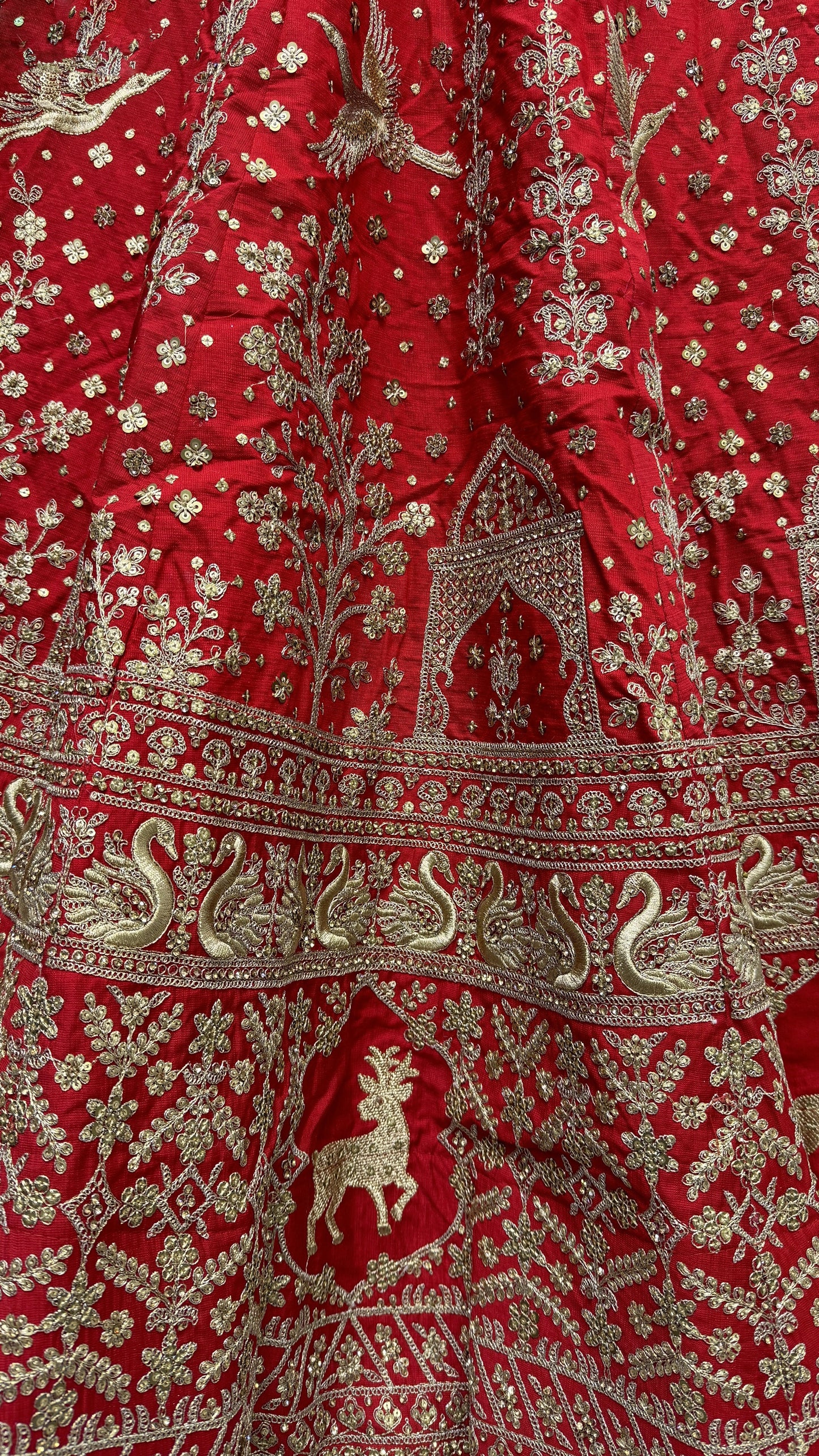 red lehenga,plus size available,Comfort Fit,Premium Fabric,Express Delivery.