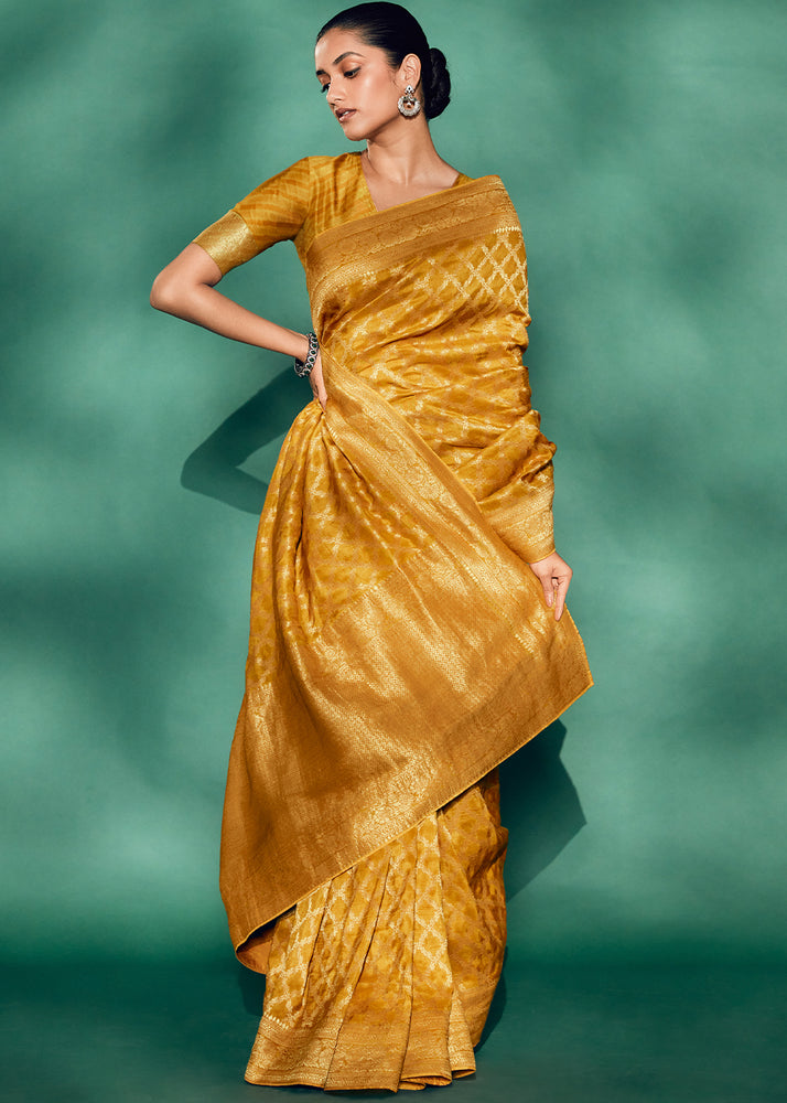 Yellow Saree brings sunshine and joy – ideal for Haldi, Eid, or summer events.