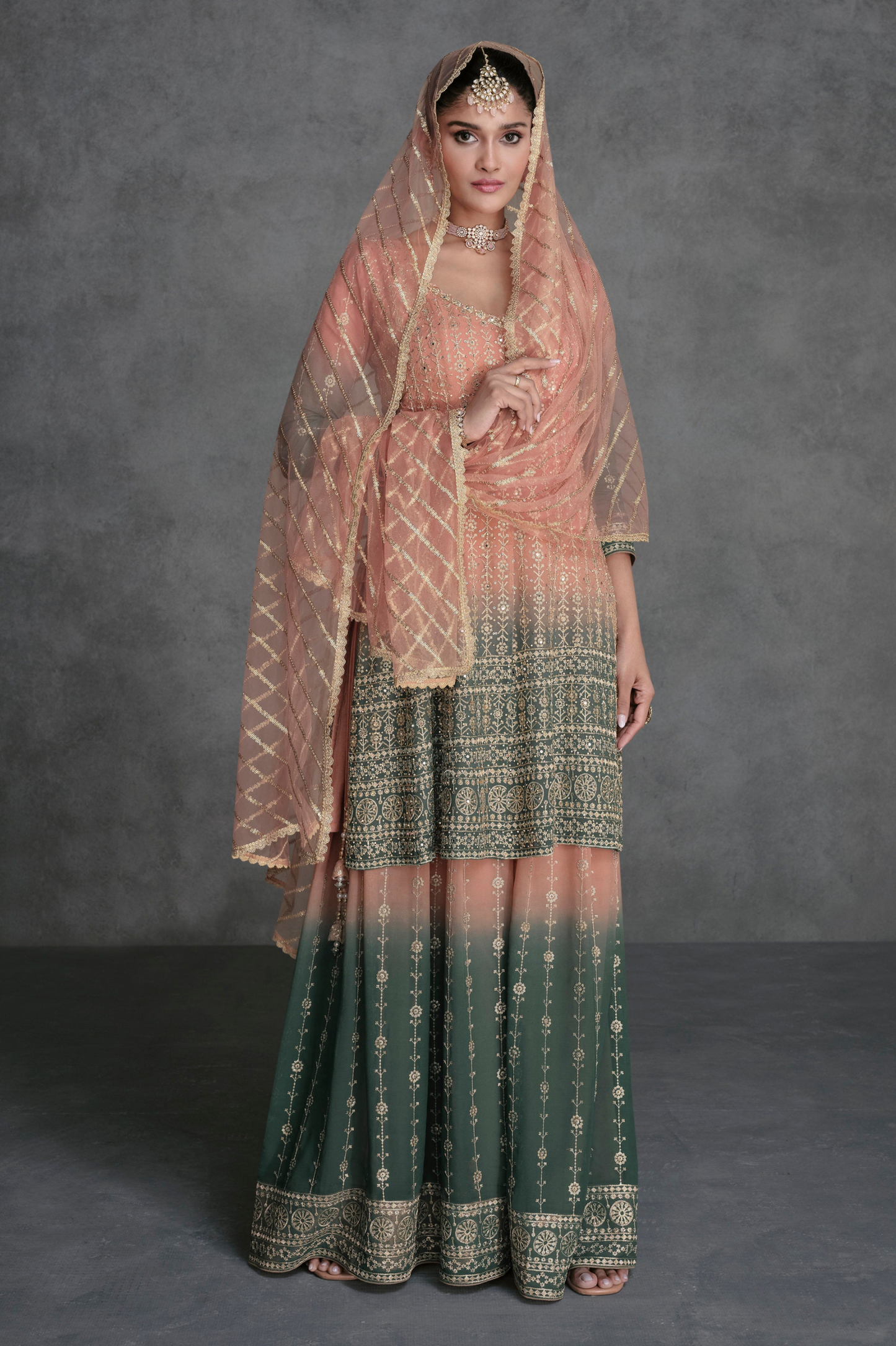 Pakistani Muslim Women's Wear Suits Stunning Wedding Guest Dress