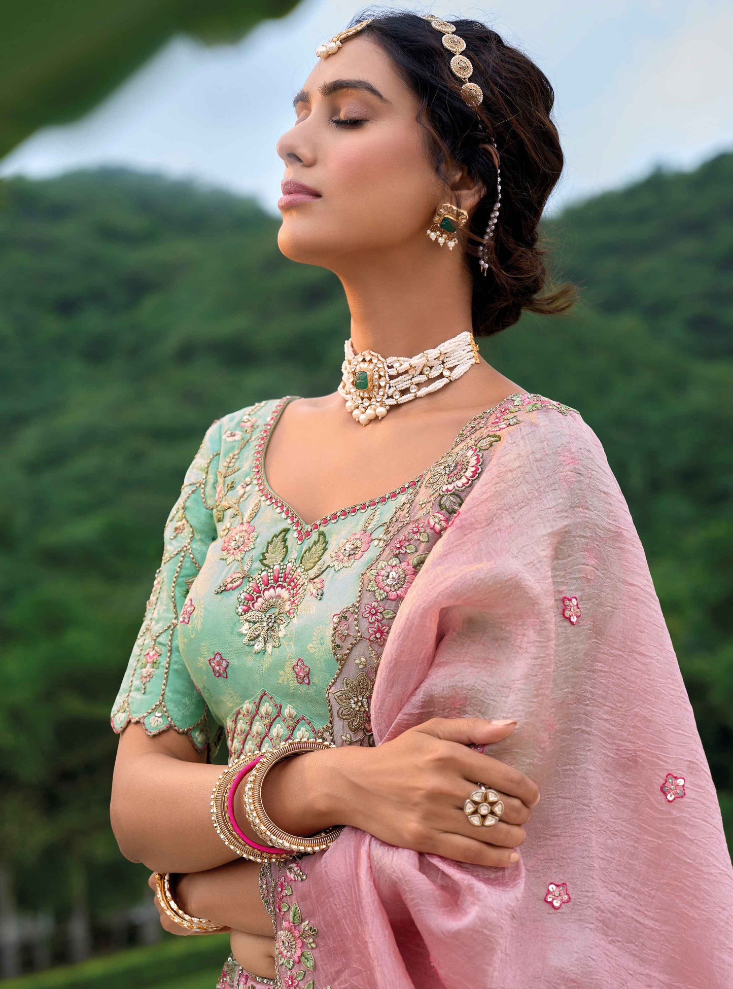 "Lehengas made for Indian functions across the USA."