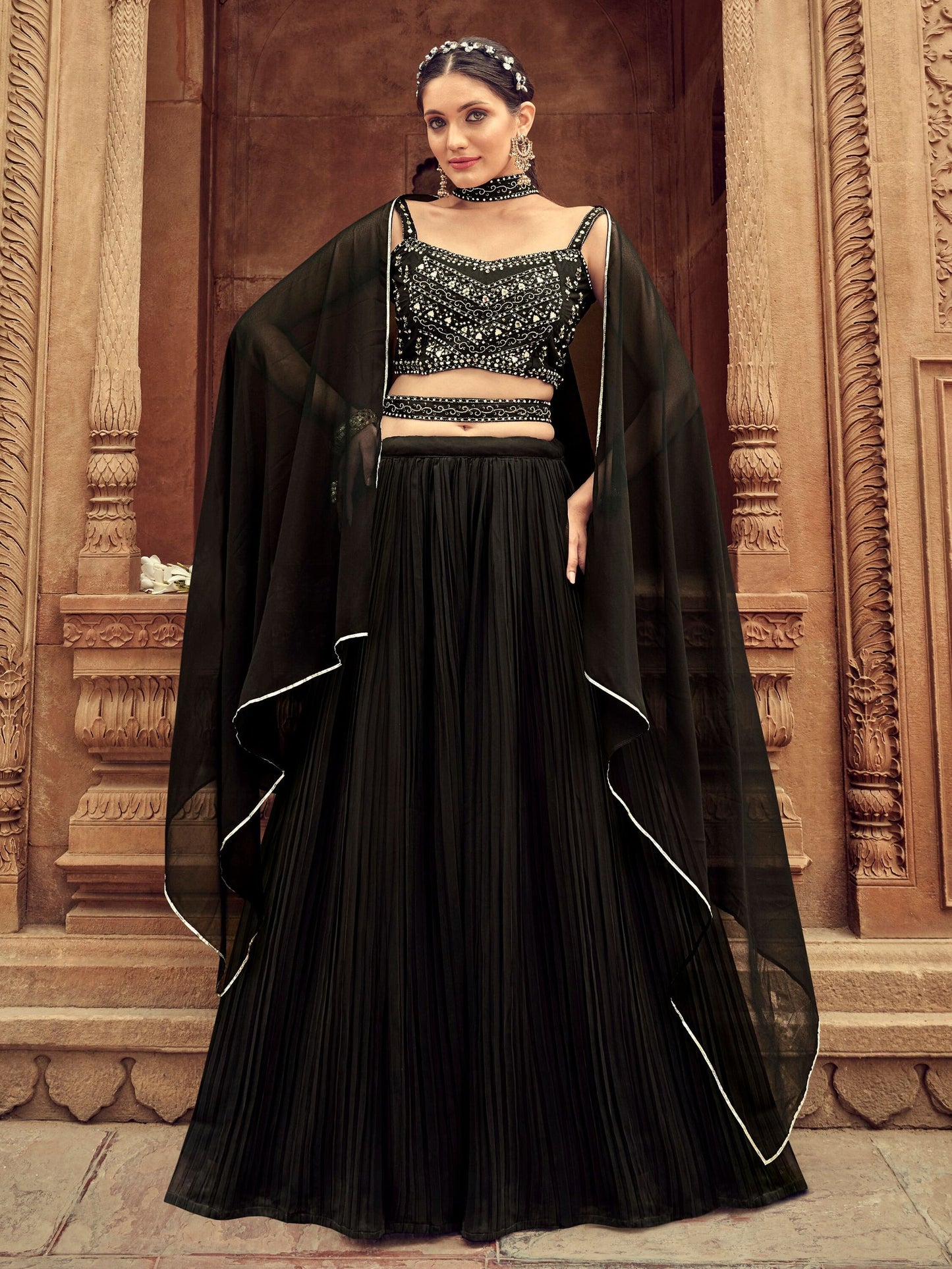 "Gorgeous lehengas for Indian events in the U.S."