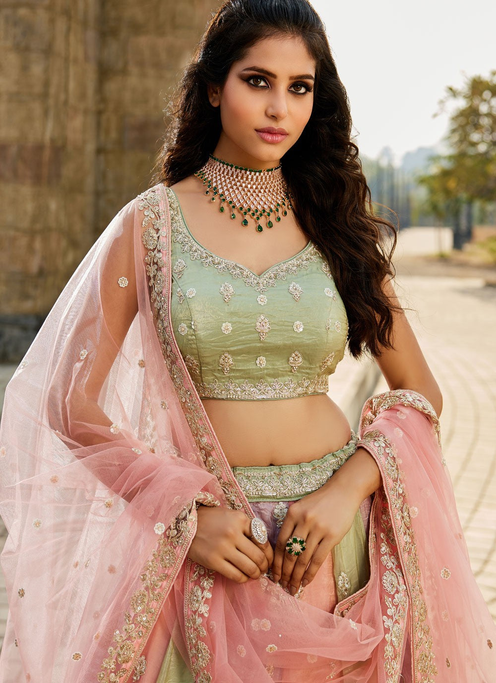 "Celebrate Diwali in style with our USA lehengas."