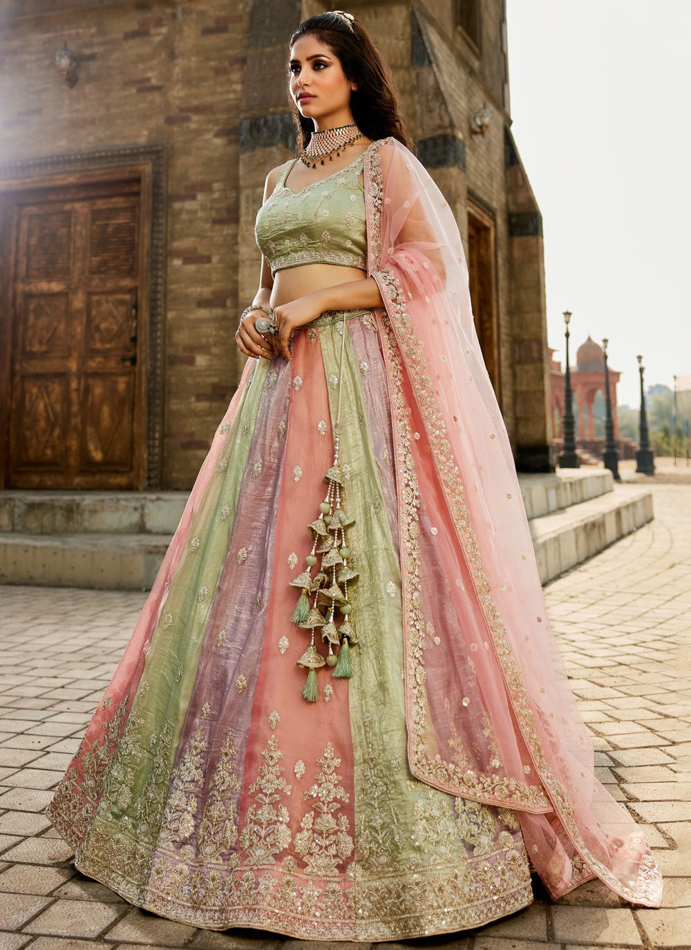 "Celebrate Diwali in style with our USA lehengas."