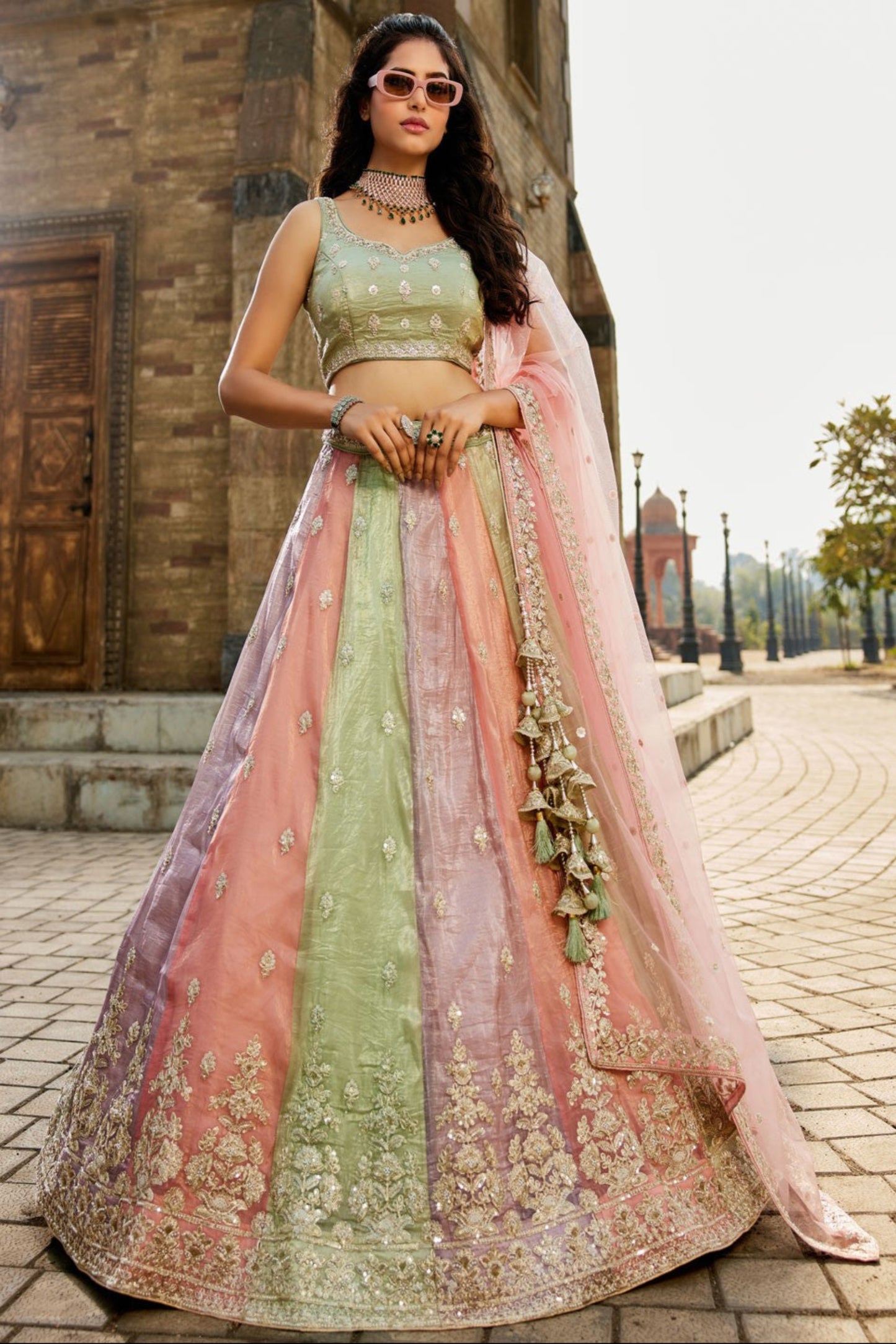 "Celebrate Diwali in style with our USA lehengas."