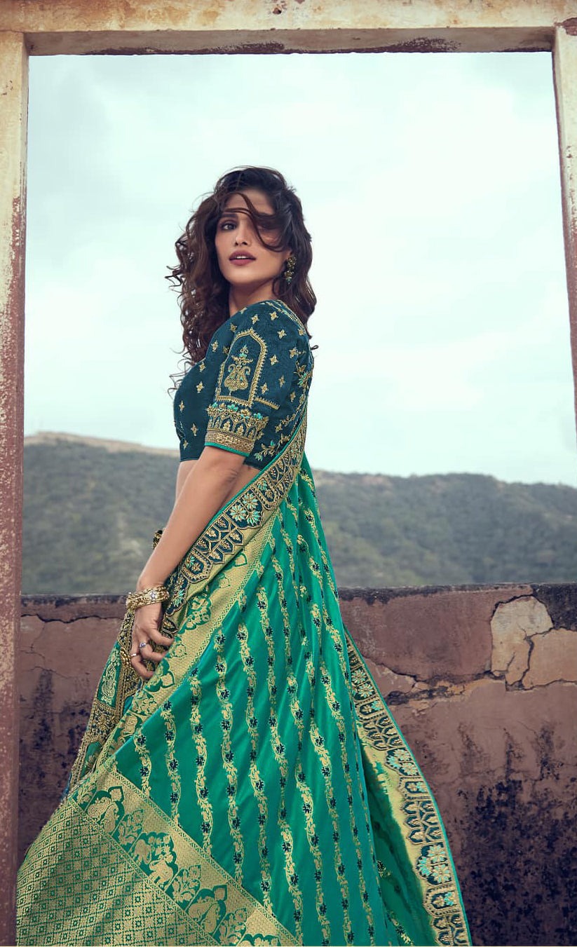 "Gorgeous lehengas for Indian events in the U.S."