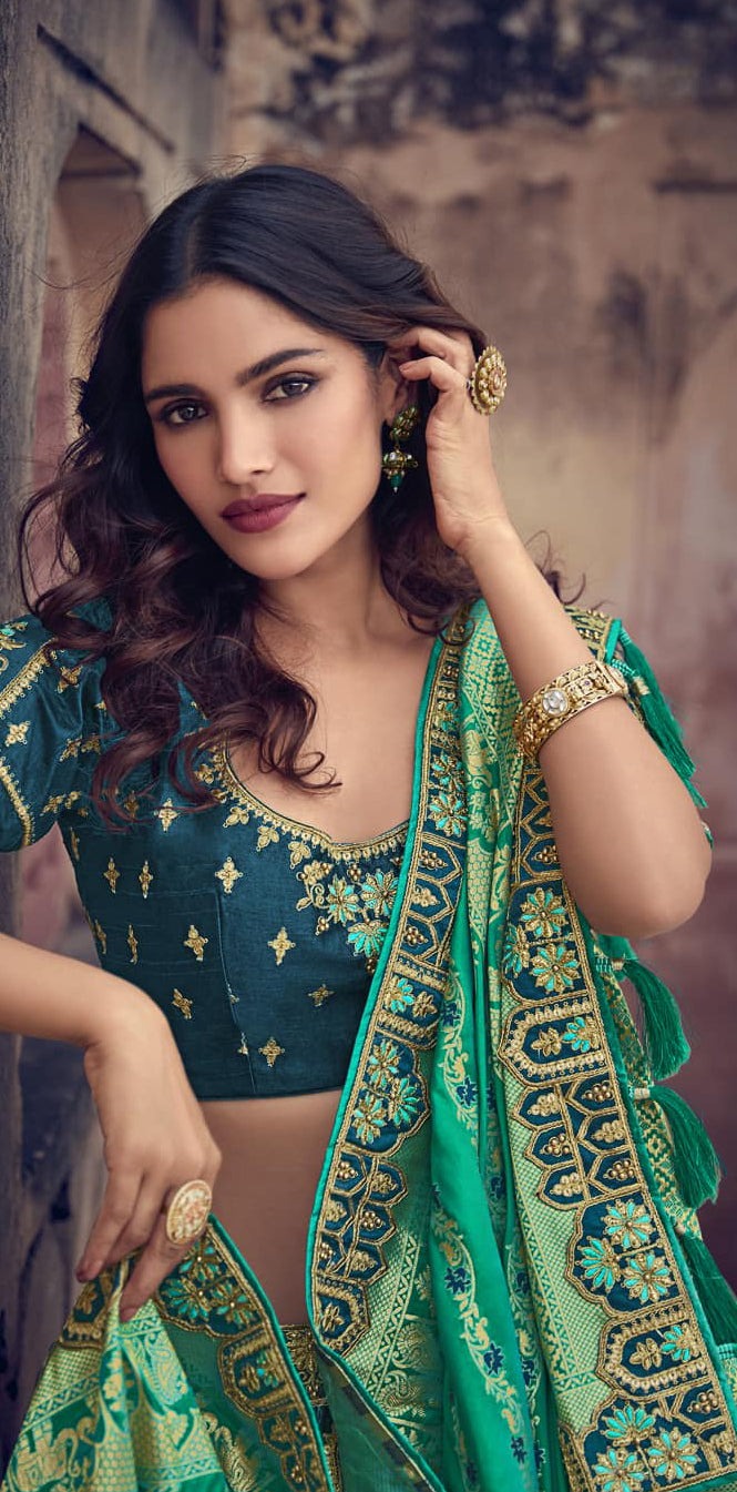 "Gorgeous lehengas for Indian events in the U.S."
