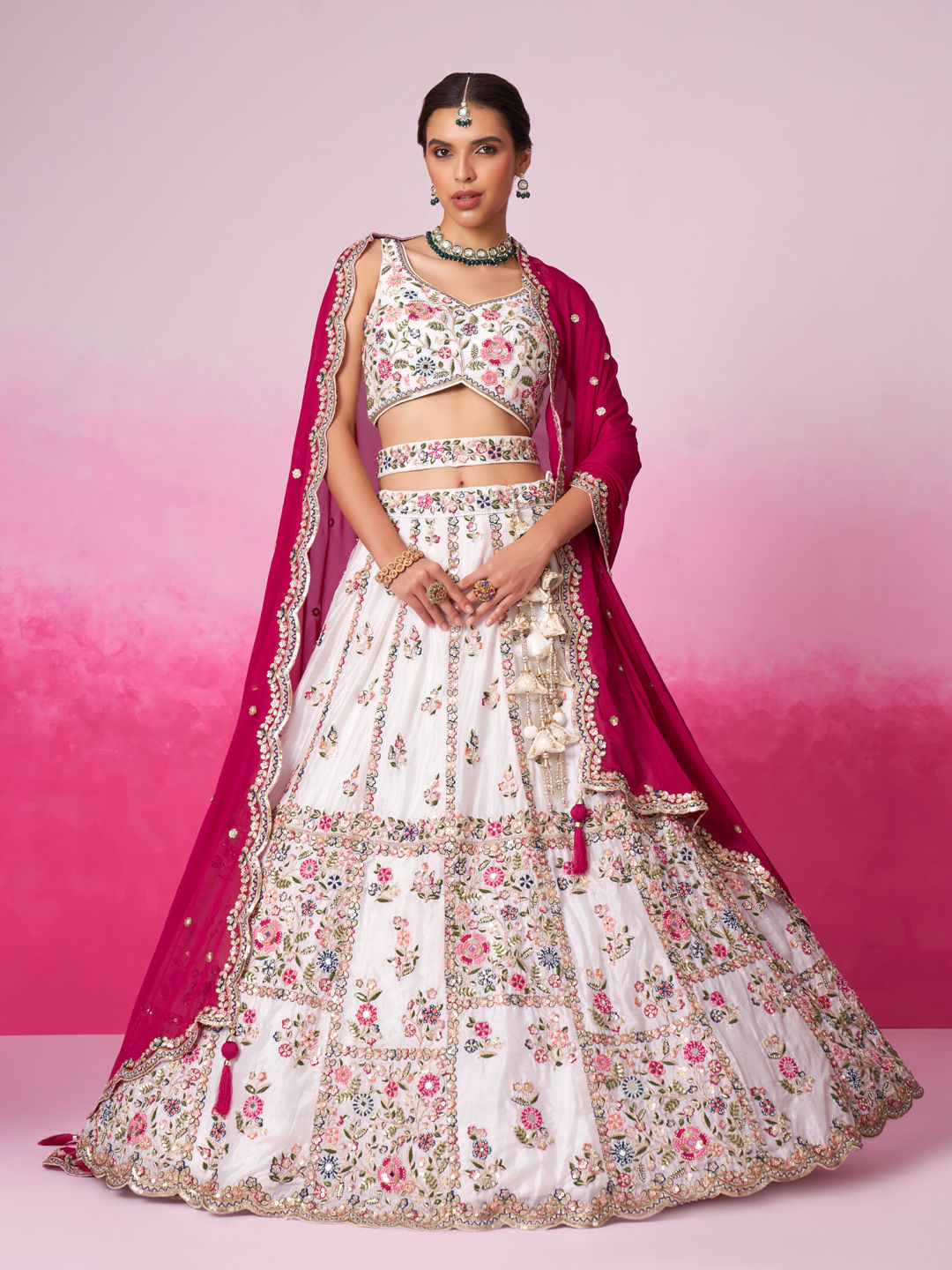 "Gorgeous lehengas for Indian events in the U.S."