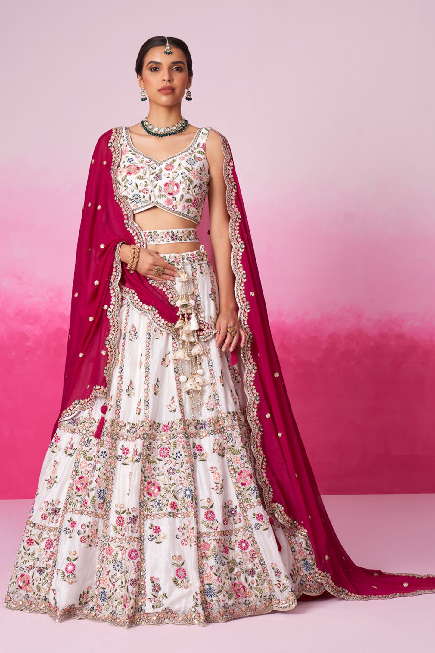 "Gorgeous lehengas for Indian events in the U.S."