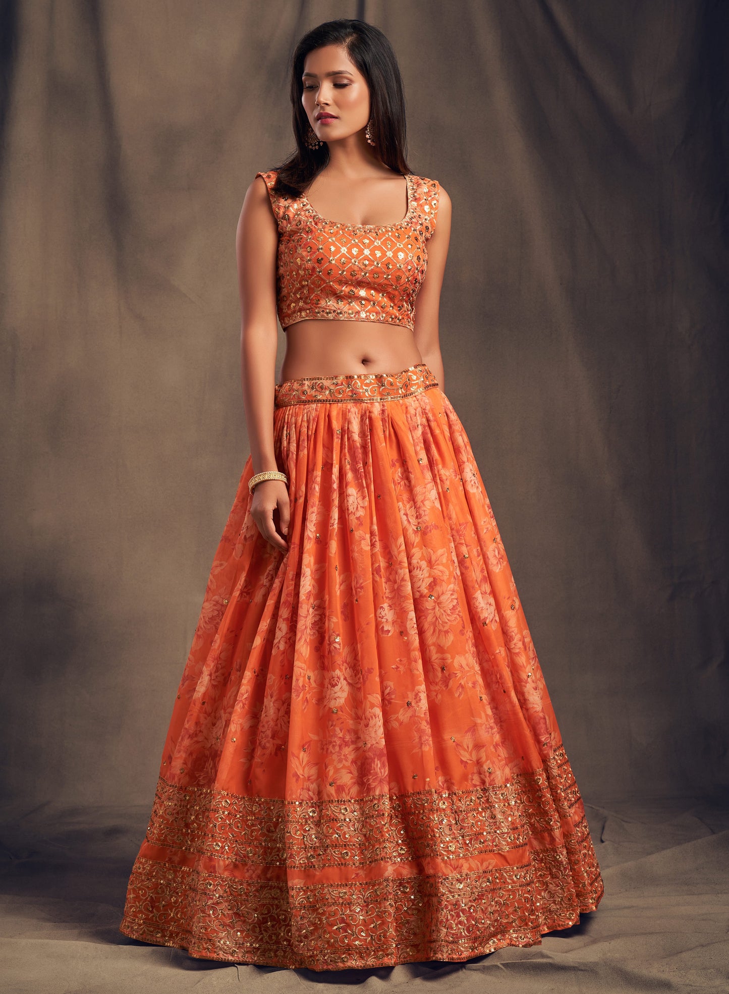 "Desi lehengas for American celebrations."