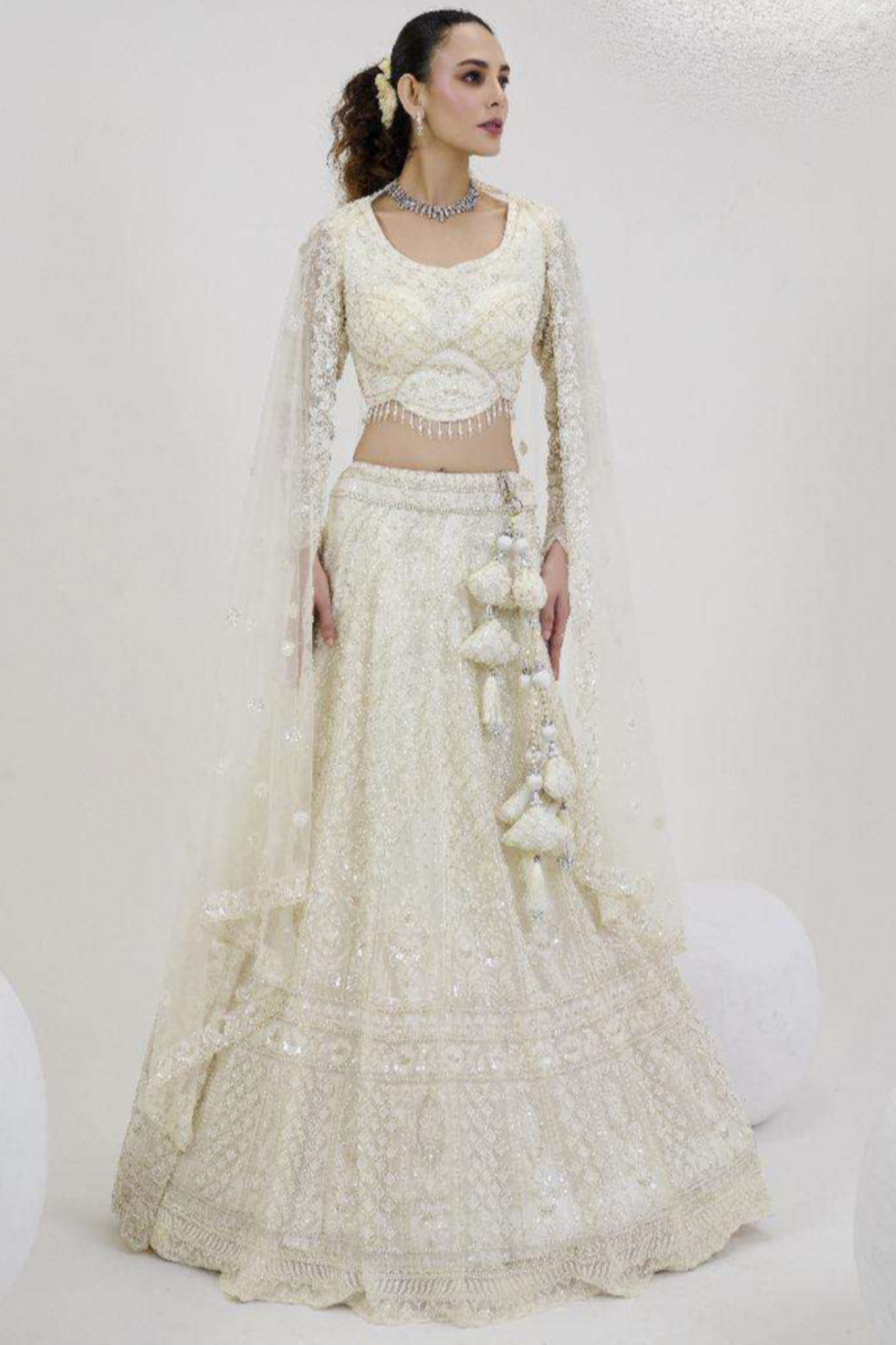"Celebrate Indian roots in the U.S. with our lehengas."