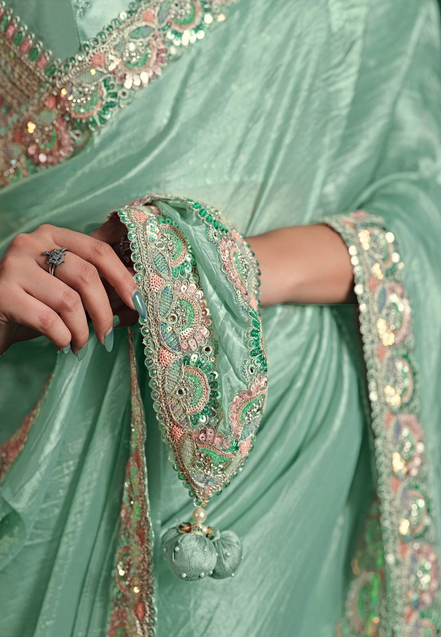 latest designer saree