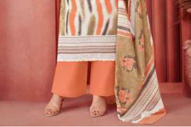Beautiful Orange Color Shalwar Kameez With Dupatta For Everyday Wear