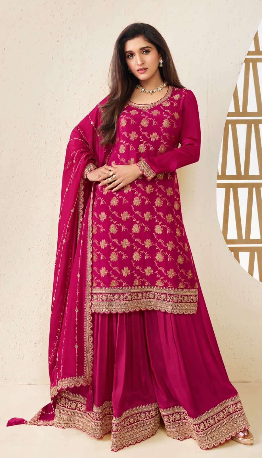 Pakistani Wedding Function Wear Stitched Salwar Kameez Dupatta Suit's