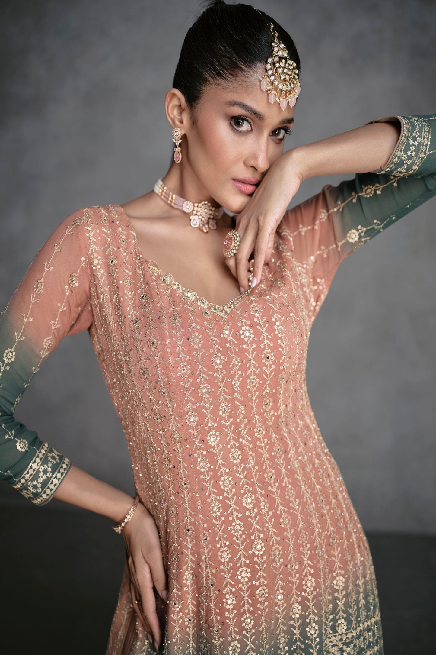 Sangeet Functions Wear Stitched Women's Wear Shalwar Kameez Suits