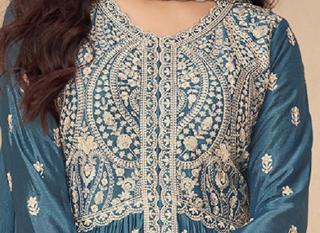 Anarkali Gown With Dupatta Function Party Wear Indian Suits Online USA