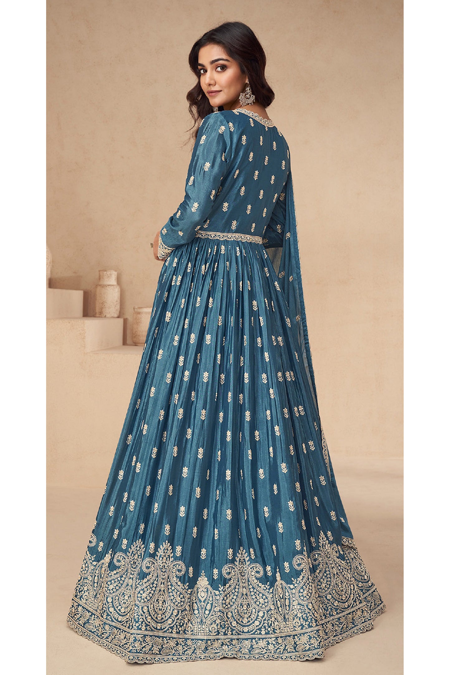 Anarkali Gown With Dupatta Function Party Wear Indian Suits Online USA