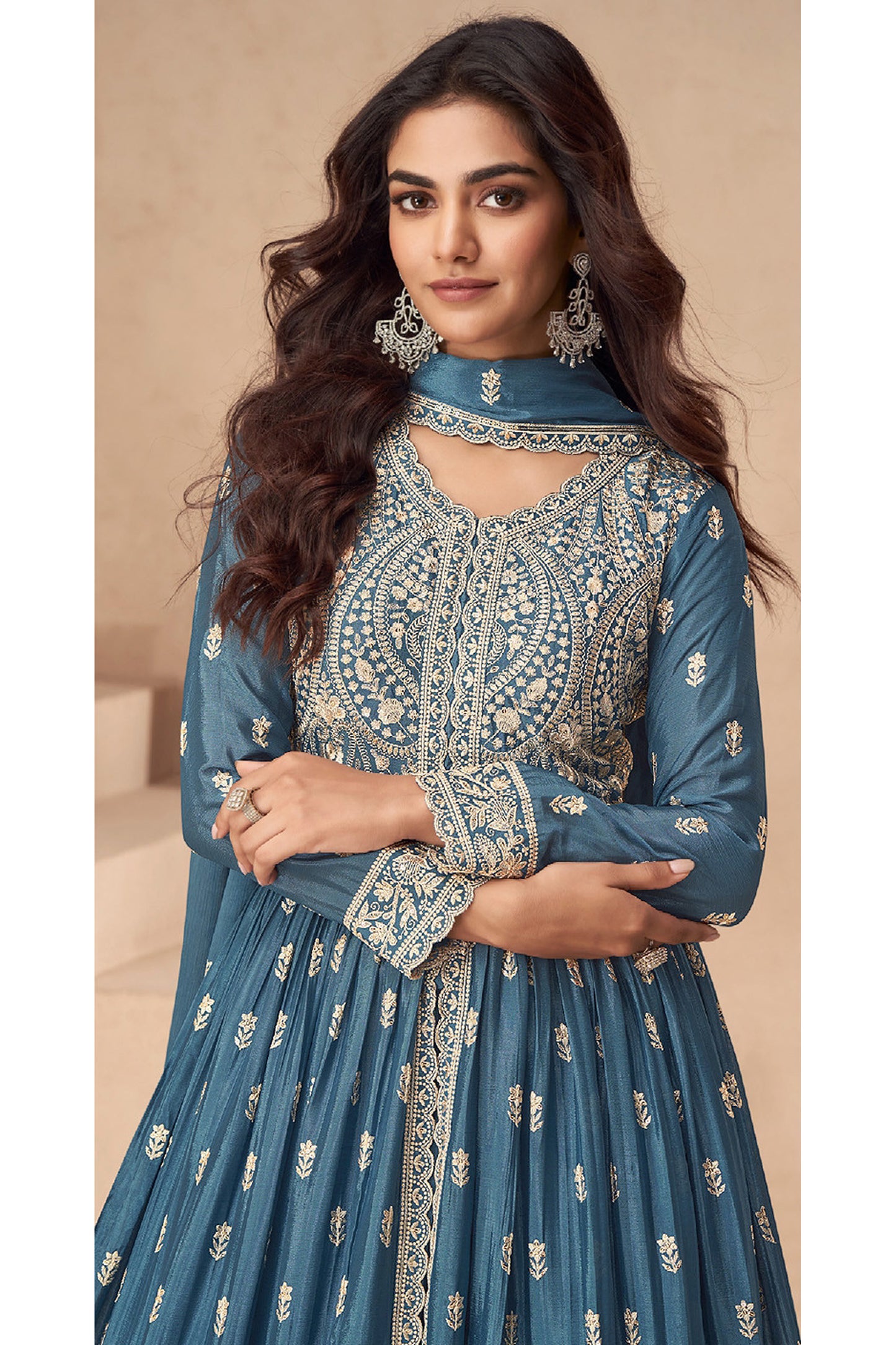 Anarkali Gown With Dupatta Function Party Wear Indian Suits Online USA