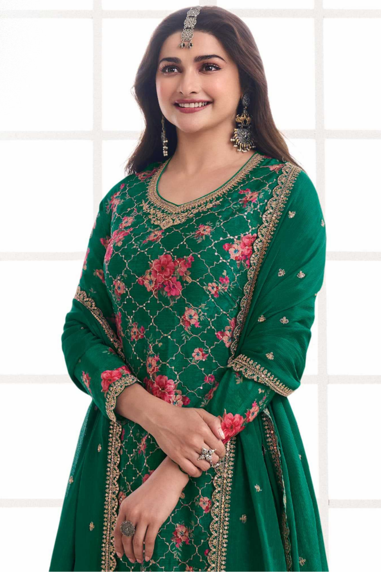 Beautiful Designer Indian Wedding Festival Salwar Kameez Palazzo