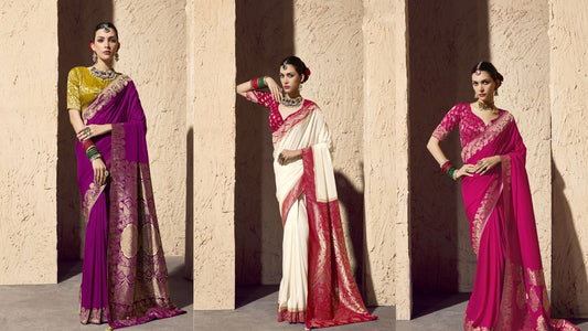 Most Trending Banarasi Saree Styles for Weddings Abroad