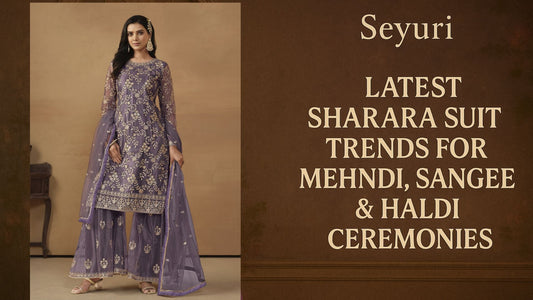 Best Sharara Suit Designs for Mehndi, Sangeet & Haldi