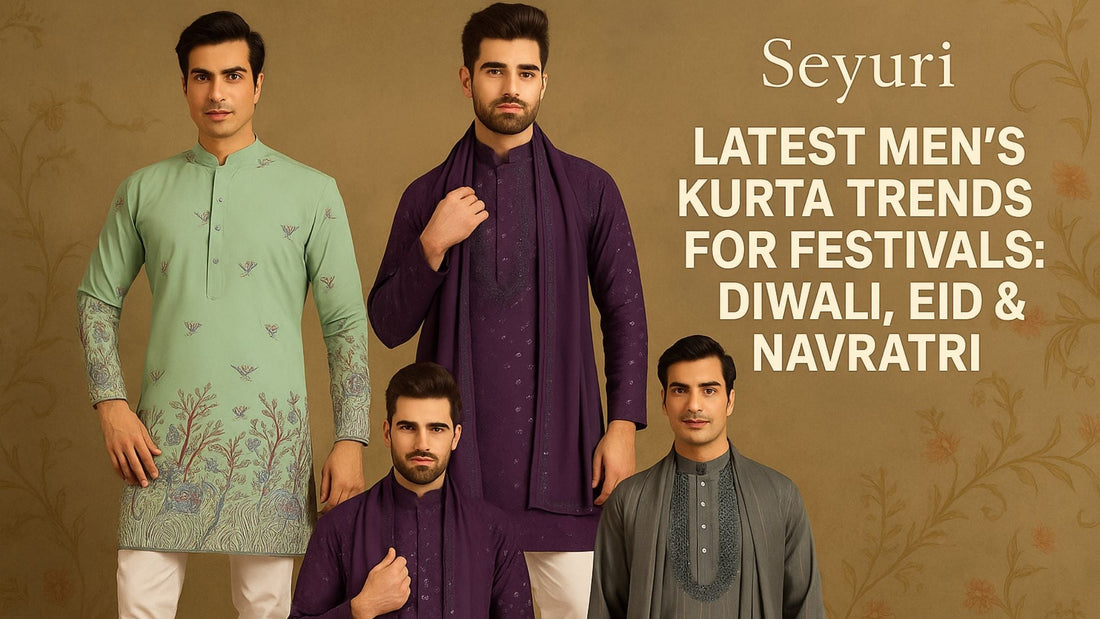 Latest Men’s Kurta Trends for Festivals: Diwali, Eid & Navratri