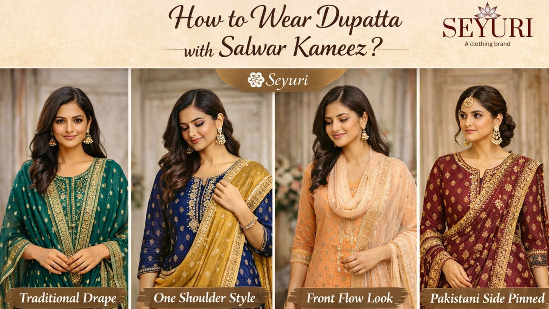 different type to wear dupatta with salwar kameez