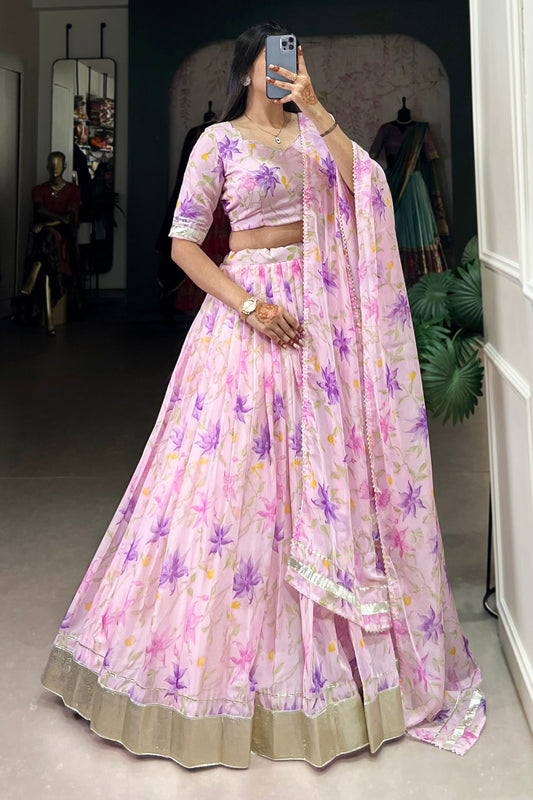 light pink lehenga,plus size available,Comfort Fit,Premium Fabric,Express Delivery.