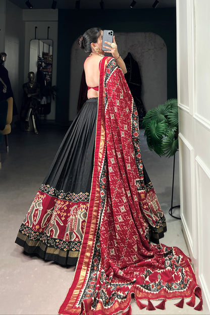 black lehenga,plus size available,Comfort Fit,Premium Fabric,Express Delivery.