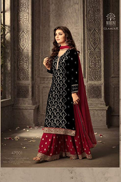 Eid Festival Party Wear Stitched Salwar Kameez Palazzo with Dupatta