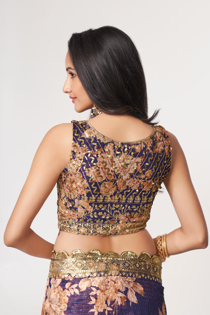 Purple Saree radiates royalty and grace – made for grand celebrations and stylish evenings.
