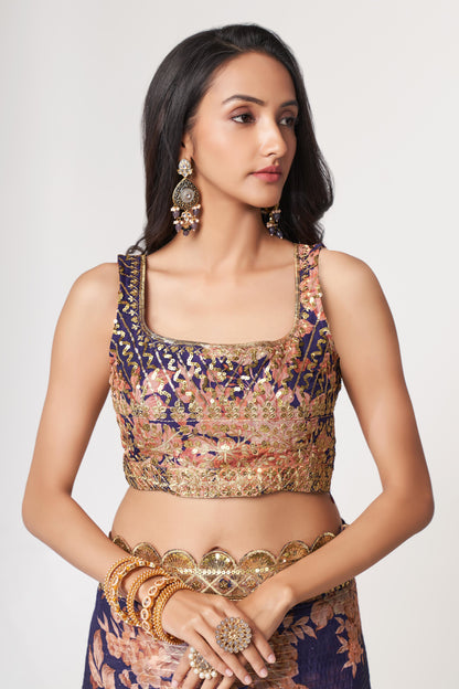 Purple Saree radiates royalty and grace – made for grand celebrations and stylish evenings.
