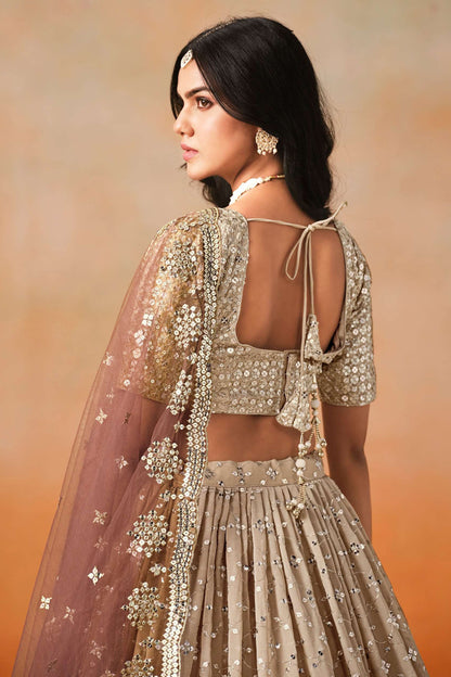 Indian Traditional Designer Georgette & Embroidery Work Lehenga Choli