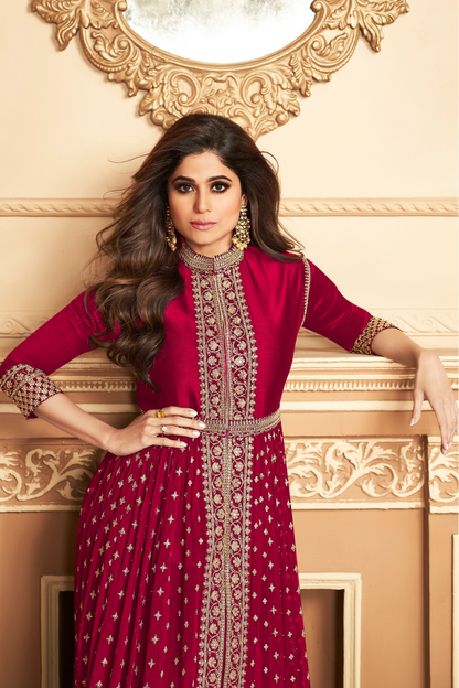 Pakistani Eid Special Party Desinger Ready To Wear Anarkali Stitched Dupatta Dresses