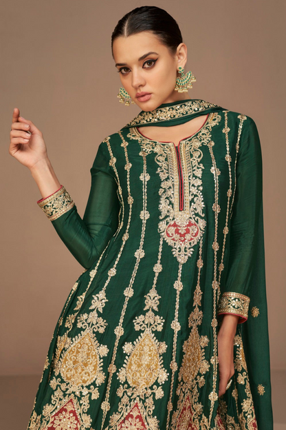 Pakisatni Rokah-nikah Wear Eid Festival Raady to Wear Salwar Kameez Worked Dupatta Dresses