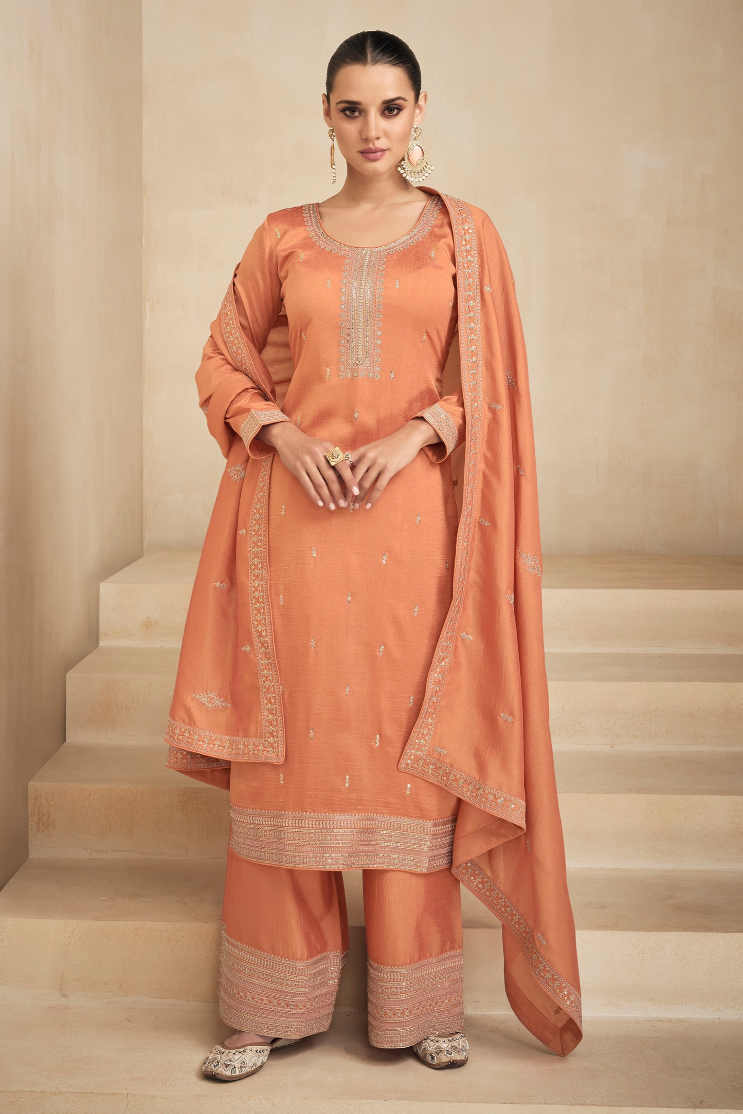 Indian Designer Traditional Wear Salwar Kameez Plazzo Suits Stitched Beautiful Wedding Attire